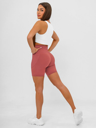 Rövid női leggings burgundia OZONEE JS/XY24026S