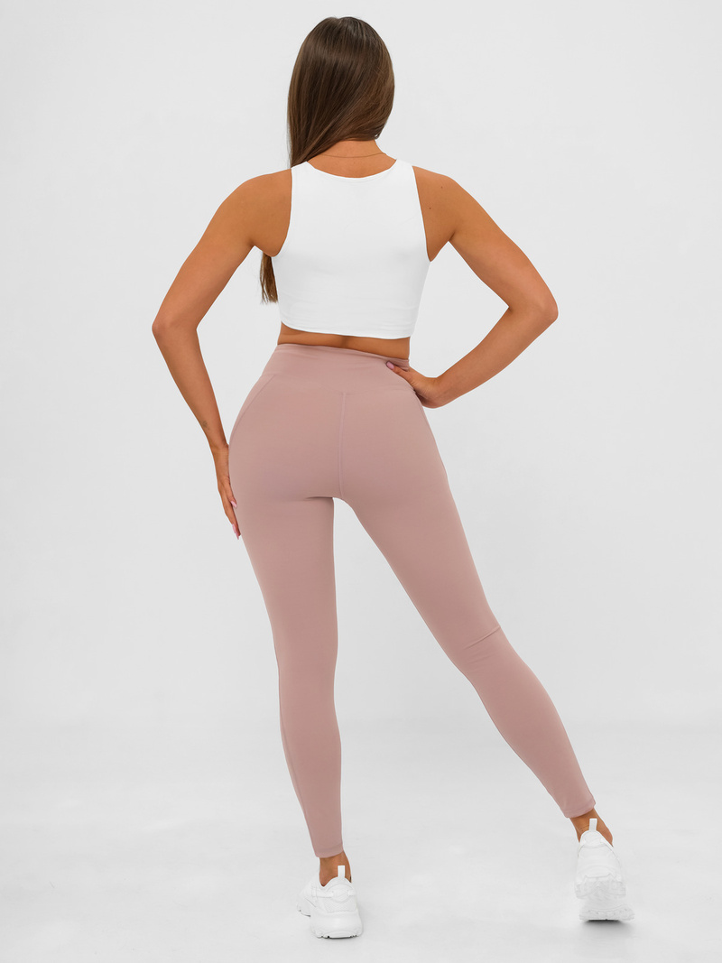 Női leggings púder rózsaszín OZONEE JS/17K585/7