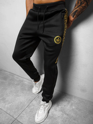 Férfi melegítő nadrág Fekete-Arany OZONEE O/HM663