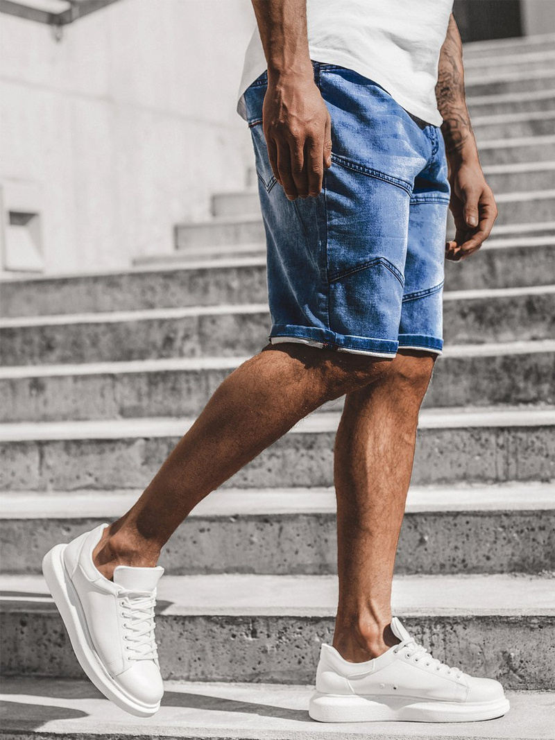 Férfi farmer rövidnadrág Kék OZONEE RF/HY331