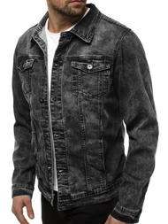 Férfi farmer dzseki fekete OZONEE V/19320