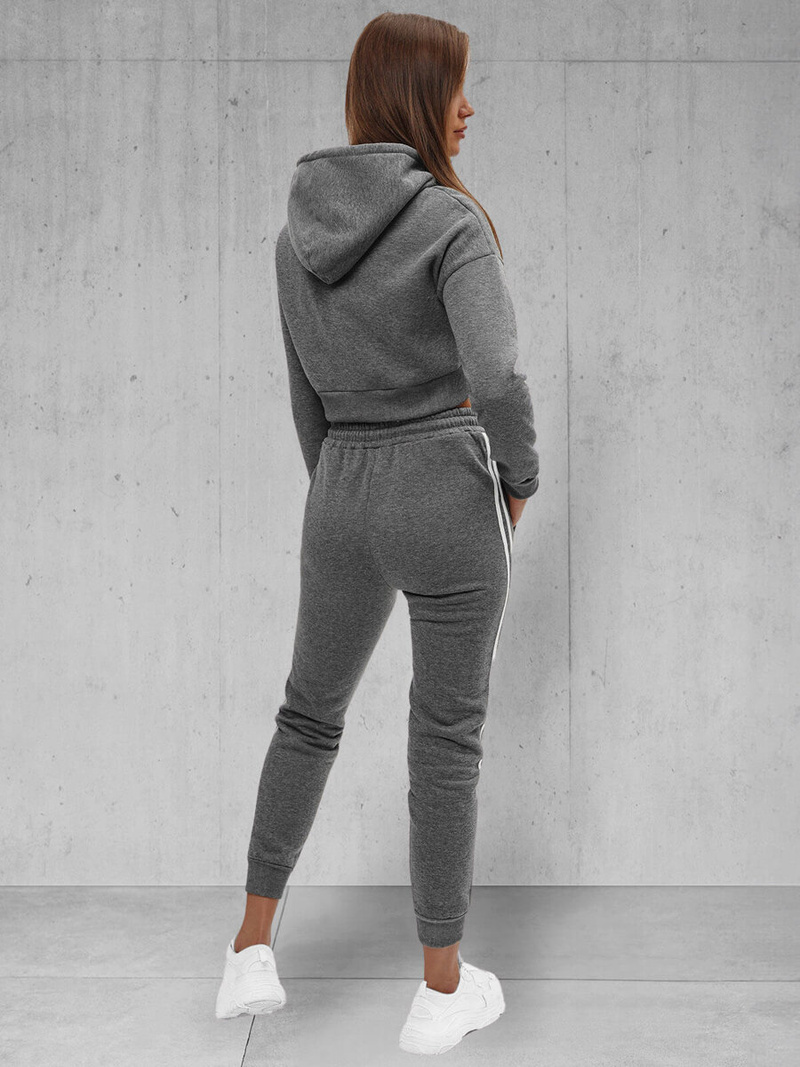 Kétrészes női tréning szett grafit OZONEE JS/8C67/5Z