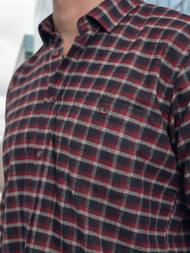 Férfi Ing Bordó OZONEE V/V176Z