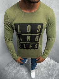 Férfi hosszú ujjú póló Zöld OZONEE O/1215