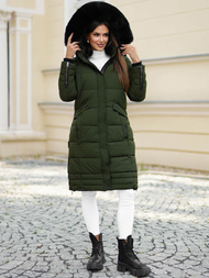 Női téli kabát khaki OZONEE O/W377Z