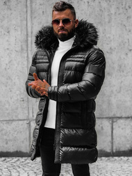 Férfi téli kabát fekete OZONEE O/K2233