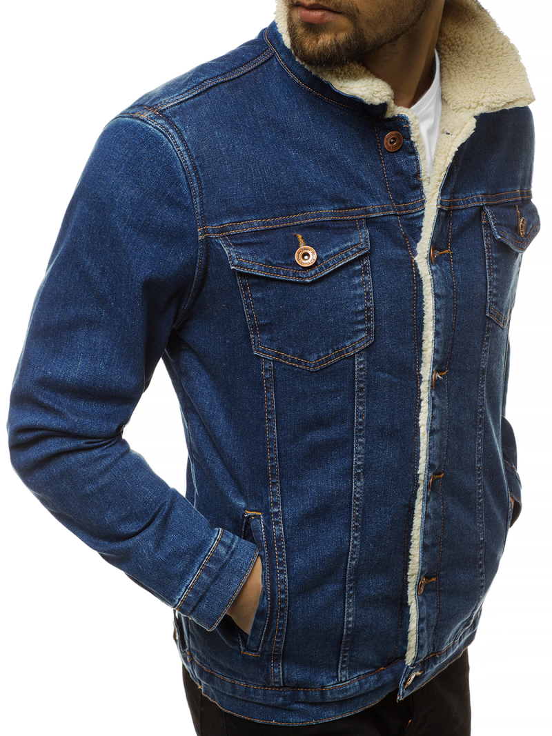 Férfi farmer dzseki kék OZONEE BN/5935