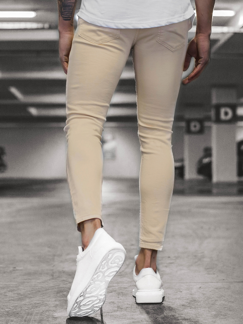 Férfi farmer nadrág Bézs/A OZONEE DP/583