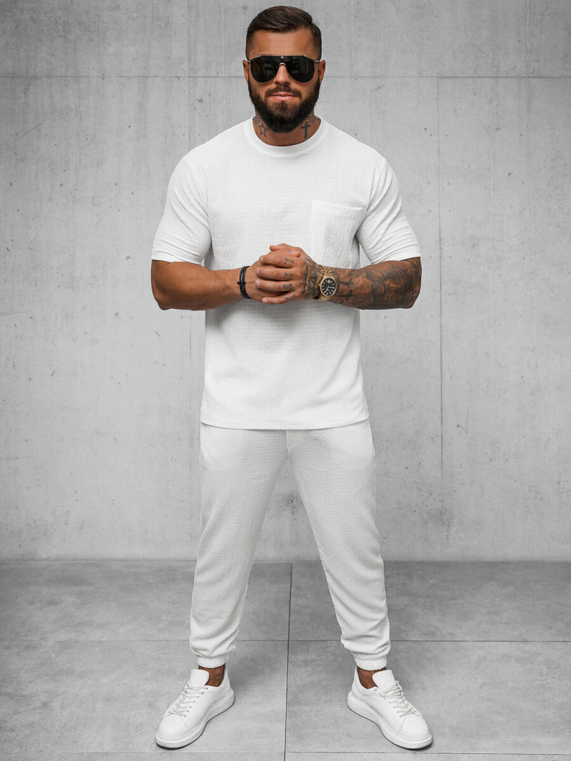 Férfi Póló Fehér OZONEE O/Y960T