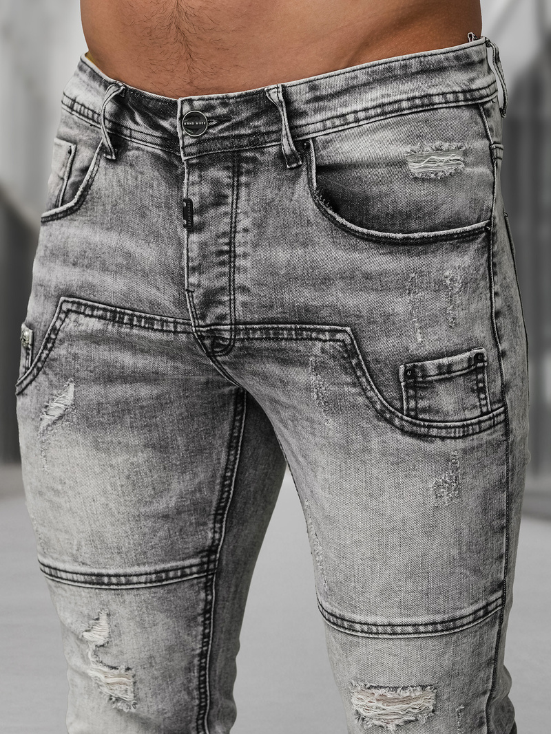 Férfi farmer nadrág grafit OZONEE NB/MP0163NZ