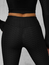 Kétrészes női tréning szett fekete OZONEE O/22060Z