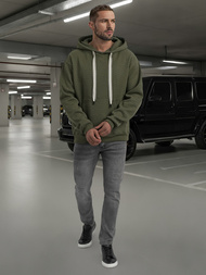 Férfi kapucnis felső khaki OZONEE O/G3065