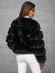 Női téli kabát fekete OZONEE JS/11Z8080