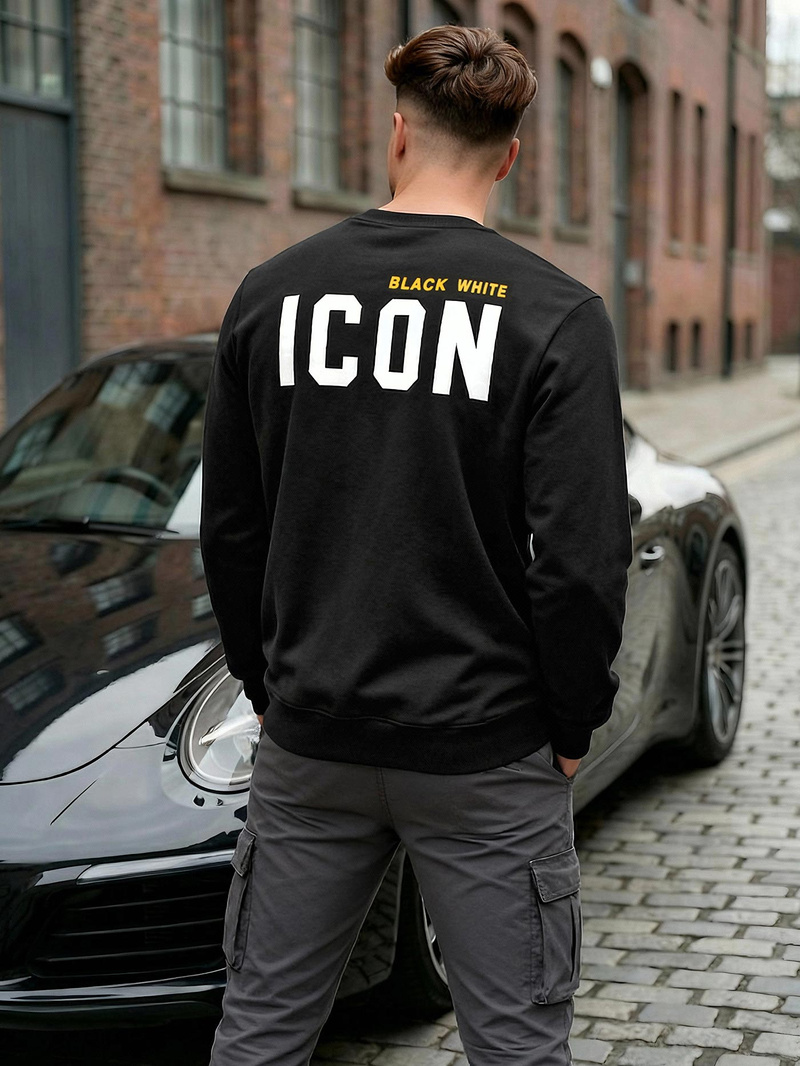 Férfi Melegítő Felső Fekete OZONEE JS/8B1753/3