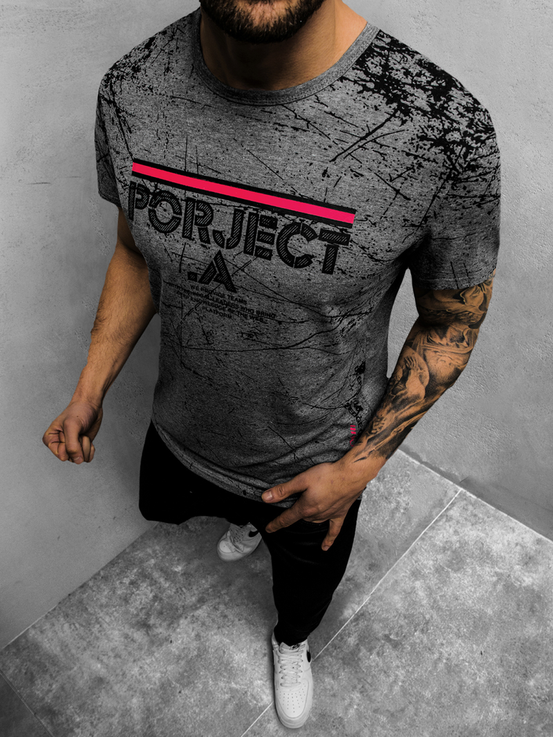 Férfi póló Grafit OZONEE JS/SS10917Z