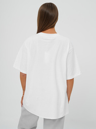 Női polo fehér OZONEE DJ77423