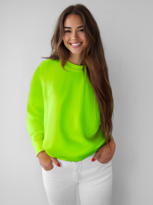 Női pulóver zöld neon OZONEE JS/W01Z