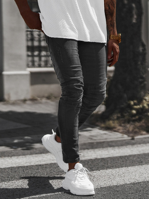 Férfi Farmer Nadrág Fekete OZONEE NB/MP0025N