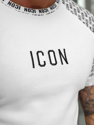 Férfi Póló Fehér OZONEE O/B1212