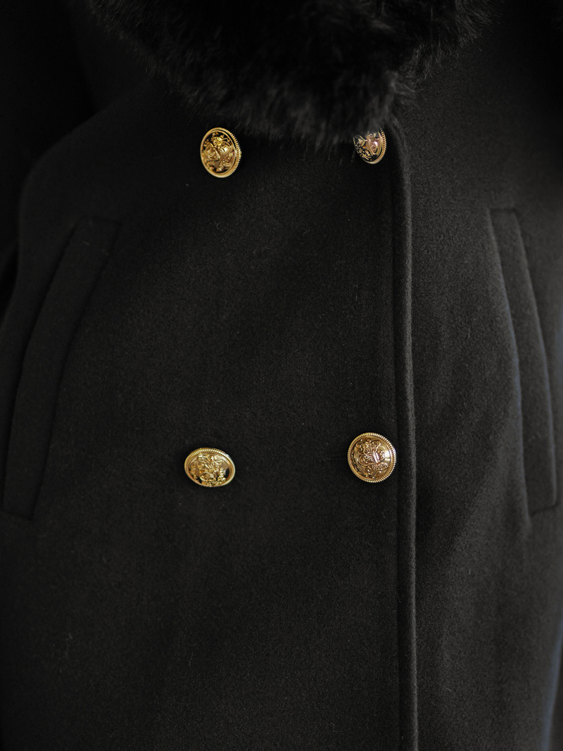 Női kabát fekete OZONEE JS/61M8509/392