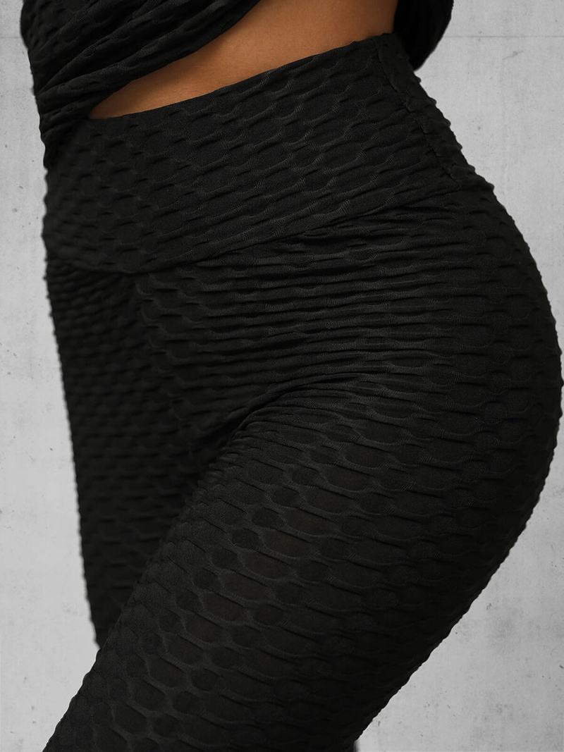 Kétrészes női tréning szett fekete OZONEE JS/YW88037/1Z