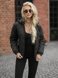 Női téli kabát fekete OZONEE JS/16M9315/392AZ