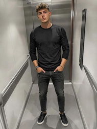 Férfi farmer nadrág fekete OZONEE O/JK2918Z