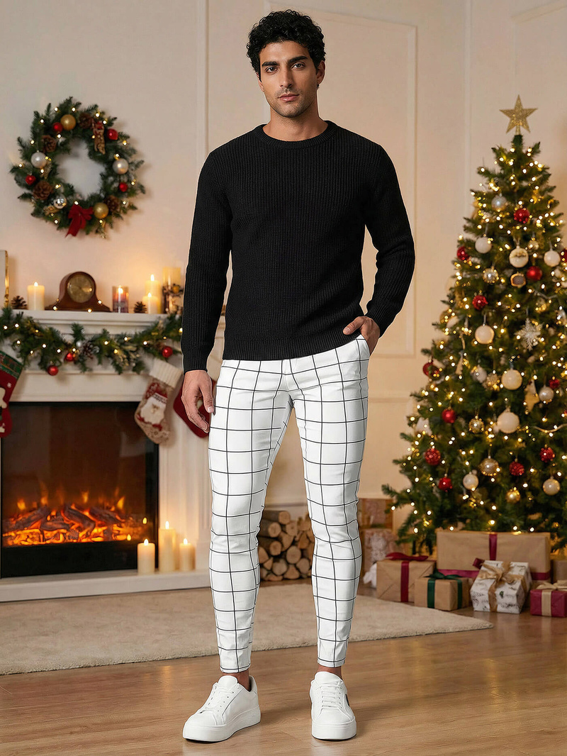 Férfi Chino Nadrág Fehér OZONEE O/P4009Z