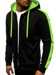 Férfi Melegítő felső Fekete-Akvamarin OZONEE JS/2015