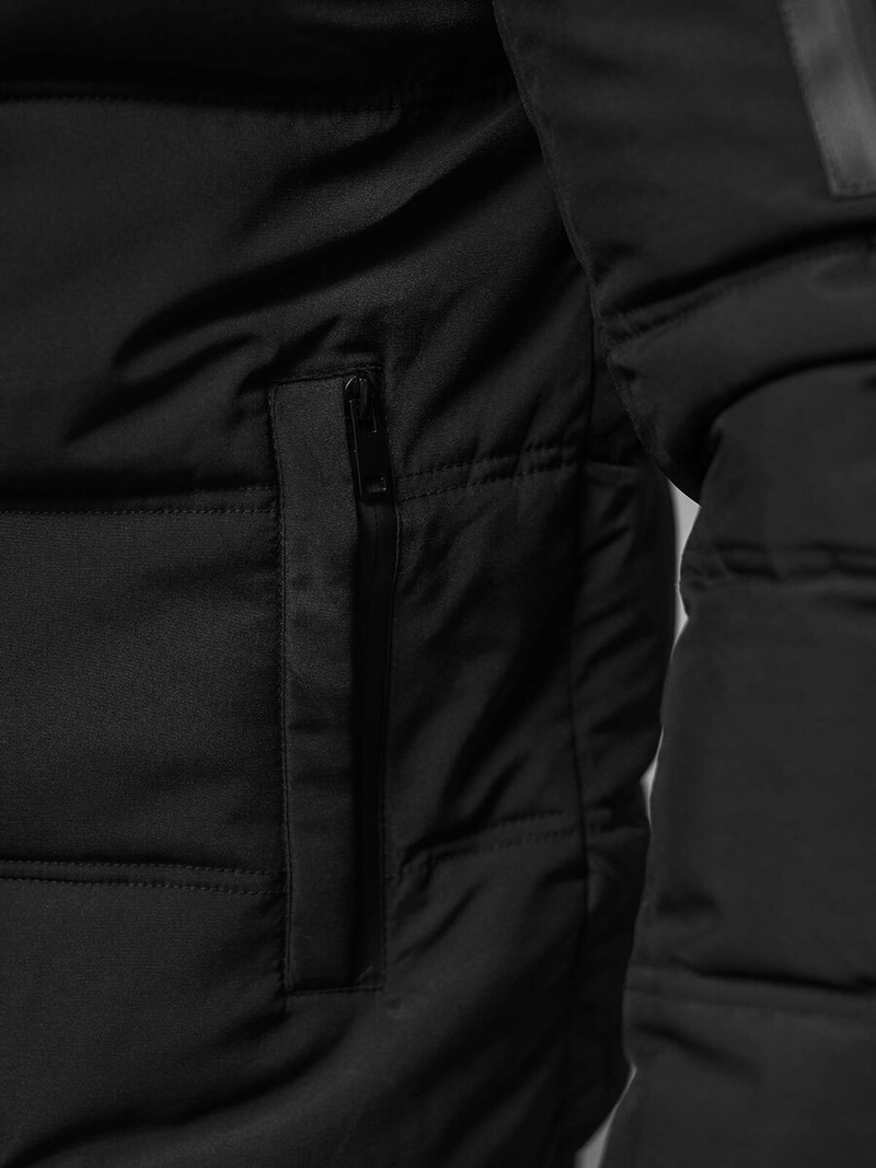 Férfi kabát fekete OZONEE JS/31M5003/B