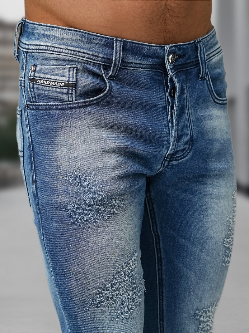 Férfi farmer nadrág kék OZONEE NB/MP0009BZ