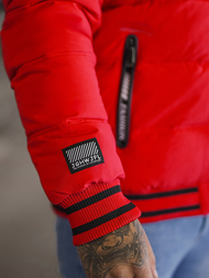 Férfi kabát piros OZONEE JS/57M7501/270