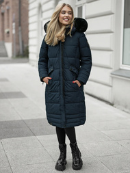 Női téli kabát póló gránát OZONEE O/W377