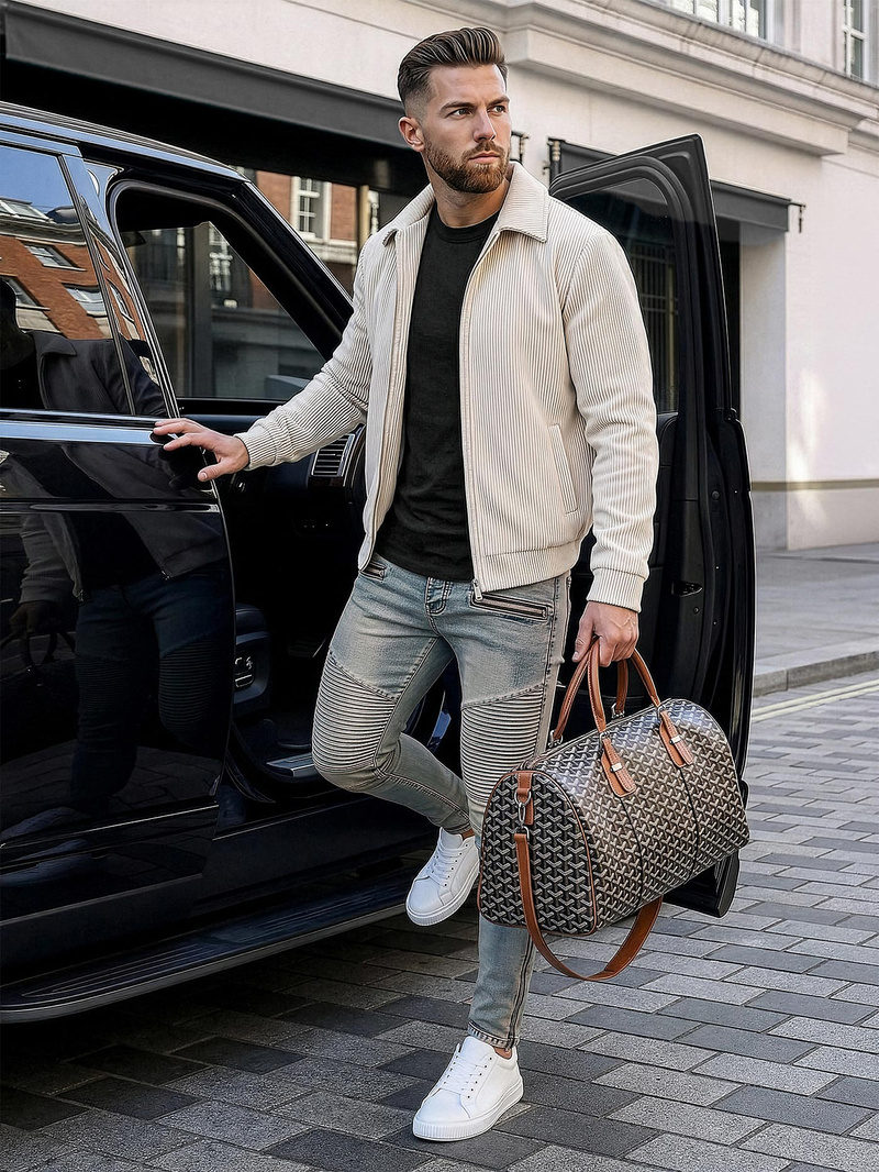 Férfi farmer nadrág kék OZONEE O/EM8886Z