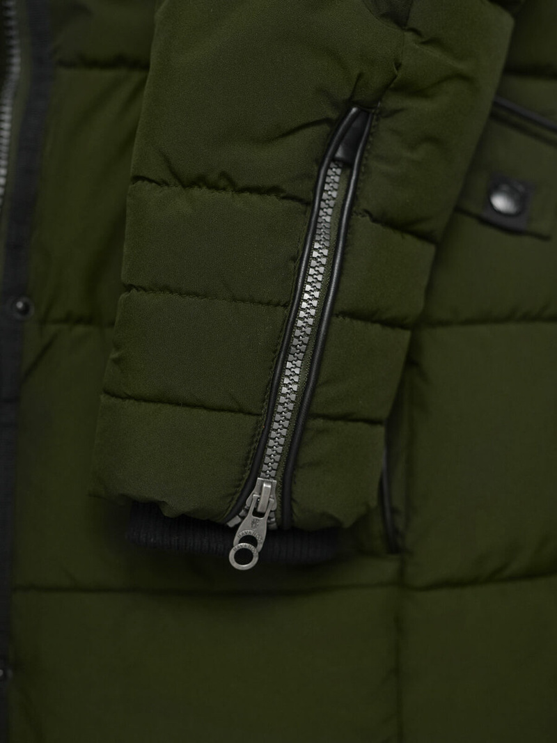 Női téli kabát khaki OZONEE O/W377Z