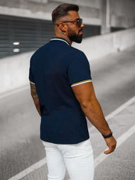 Férfi galléros póló gránát OZONEE O/DA736