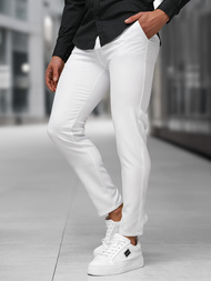 Férfi chino nadrág fehér OZONEE DJ/5526Z