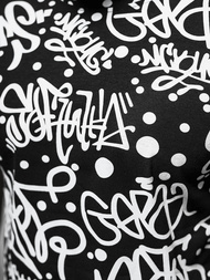 Férfi Póló Fekete OZONEE JS/8T1216/3