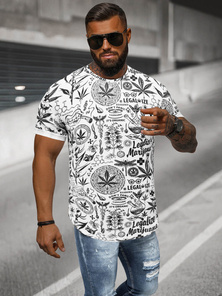 Férfi Póló Fehér OZONEE O/P1347