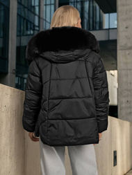 Női téli kabát fekete OZONEE O/16M9179/392Z