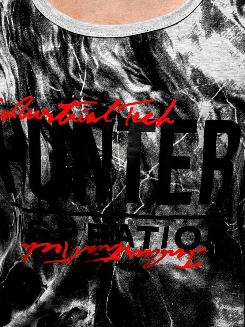 Férfi trikó Szürke OZONEE JS/SS11033