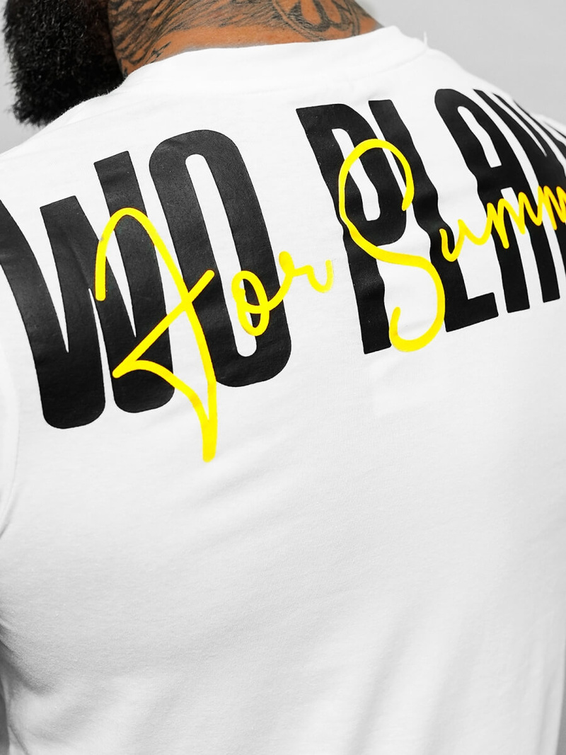 Férfi Póló Fehér OZONEE O/T1277/1