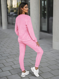 Női Melegítő Szett Velúr Púder Rózsaszín OZONEE O/8C1173/38