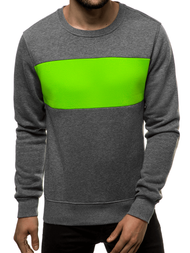 Férfi Melegítő felső Grafit-Zöld OZONEE JS/2021/31