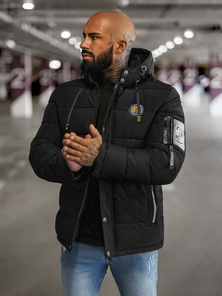 Férfi kabát fekete OZONEE JS/57M7503/392