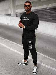 Férfi melegítő nadrág fekete OZONEE O/D9125Z