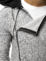 Férfi blúz Szürke OZONEE B/171693Z