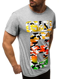 Férfi póló Szürke OZONEE JS/KS1958