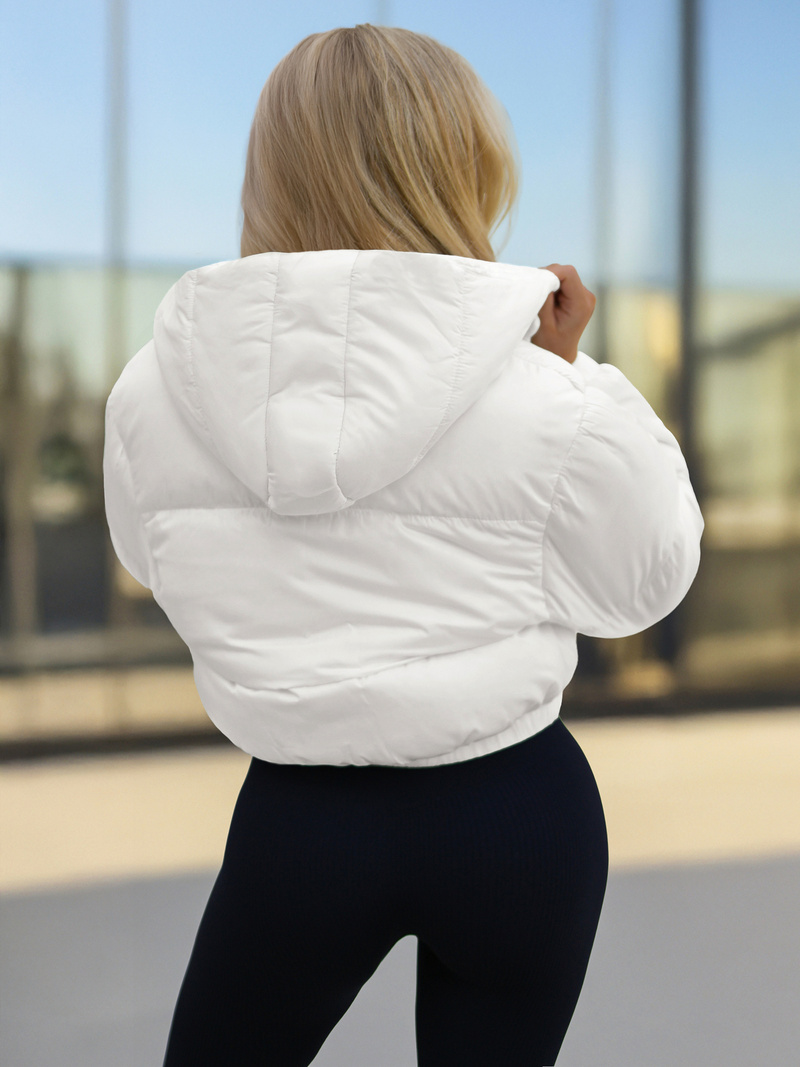 Női téli kabát fehér OZONEE JS/5M3260/281Z