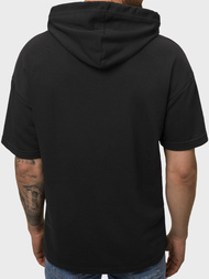 Férfi pulcsi kapucnival Fekete OZONEE B/20402010